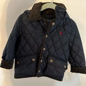 Ralph Lauren Navy Quilted Jacket size 3T